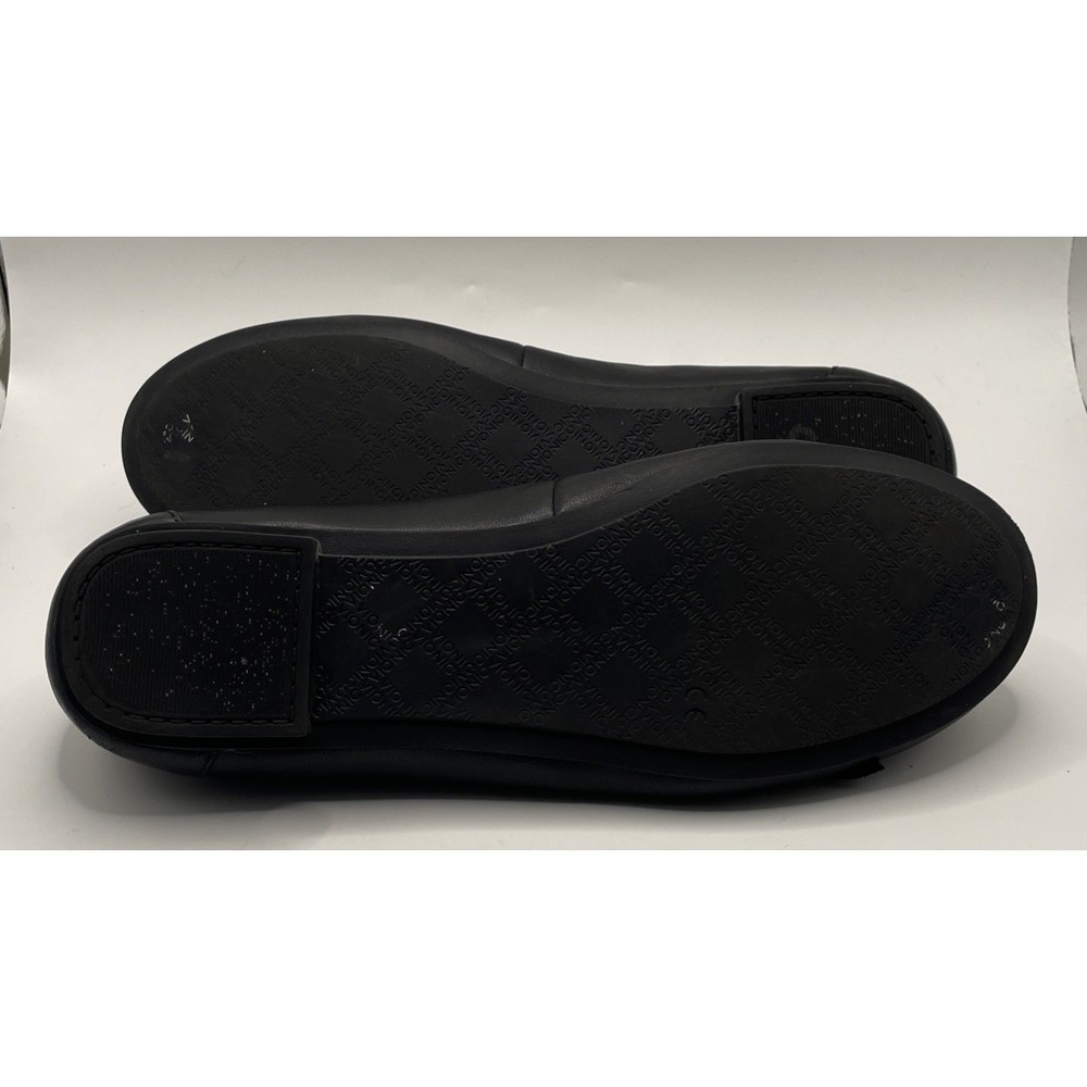 Vionic Martha Flats Black Leather With Bow Womens Comfort Shoe Size 8 Orthotic - Picture 9 of 9